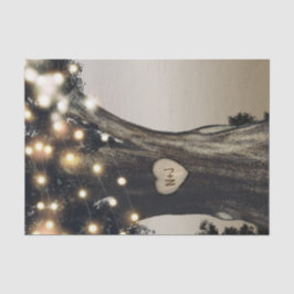 Landelijke boom- en lichtdecoratie Moderne schuur  Tissuepapier