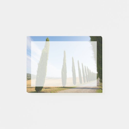 Landelijke boomrijke weg, Toscane Post-it® Notes (Voorkant)