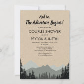 Landelijke bos bruidsdouche uitnodiging (Voorkant)