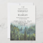 Landelijke bos bruiloft uitnodiging (Voorkant)