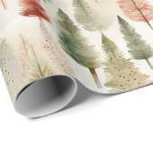 Landelijke bos met bomen cadeaupapier (Rol Hoek)