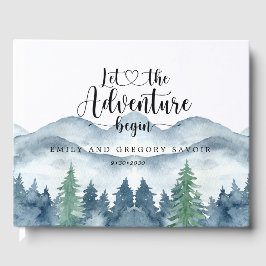 Landelijke bosbruiloft gastenboek