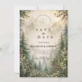 Landelijke Bosbruiloft Save The Date (Voorkant)
