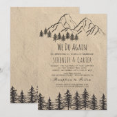 Landelijke Bosrijke Berg Verlengingsuitnodiging va Kaart (Voorkant / Achterkant)