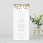 Landelijke botanische dinner in de weide menu (Staand voorkant)