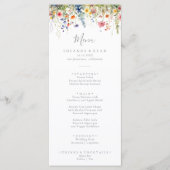 Landelijke botanische dinner in de weide menu (Voorkant)