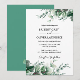 Landelijke Botanische Eucalyptus Groene Huwelijk Kaart