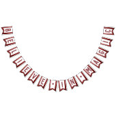 Landelijke Bourgondië Aquarel Typografie Geloof Vlaggetjes (Alle)