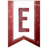 Landelijke Bourgondië Aquarel Typografie Geloof Vlaggetjes (Tweede vlag)