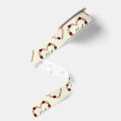 landelijke bruiloft grosgrain lint (Achterkant)