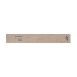 Landelijke Bruiloft | Kraft Monogram Retouradres