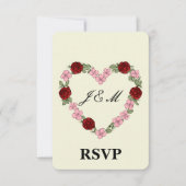 Landelijke bruiloft RSVP kaartje (Voorkant)