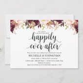 Landelijke bruiloft uitnodigingskaarten in Bourgon Kaart (Voorkant)