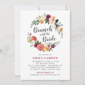 Landelijke bruiloftsboeket in herfststijl voor bru kaart (Voorkant)