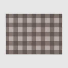 Landelijke bruine tartan geruite patroonprint tissuepapier