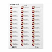 Landelijke Burgundy Marsala Retouradreslabel Etiket (Full Sheet)