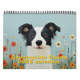 Landelijke Charm 2026 Folk Art Wall Kalender