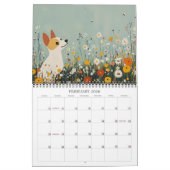 Landelijke Charm 2026 Folk Art Wall Kalender (Feb 2026)