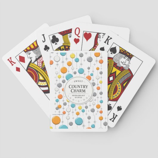LANDELIJKE CHARME - POKERKAARTEN (Achterkant)