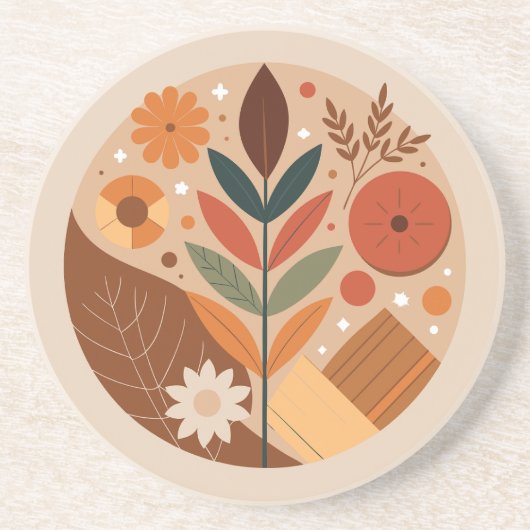 Landelijke charme zandsteen onderzetter (Voorkant)