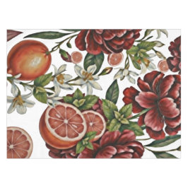 Landelijke Citrus Bloemige zomer Tafelkleed
