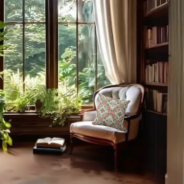 Landelijke Cottage Bloemmotief Kussen (Creator heeft geüpload)