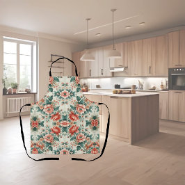 Landelijke Cottage Bloemmotief Schort