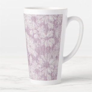 Landelijke Cottage Fluwelen Lila Madeliefje Latte Mok