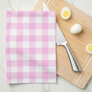 Landelijke Cottage Roze Geruite Keuken Theedoek