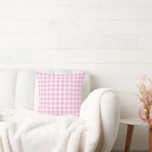 Landelijke Cottage Roze Plaid Kussen