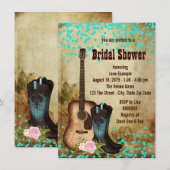 Landelijke Country Bruidsdouche Kaart (Voorkant / Achterkant)