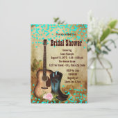 Landelijke Country Bruidsdouche Kaart (Staand voorkant)