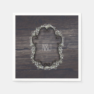Landelijke Country Western Baby's Adem & Hout Servetten