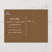 Landelijke Country Western Hout & Lichten Save the Aankondigingskaart (Achterkant)