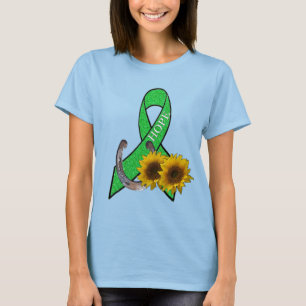Landelijke Country & Western Lyme-bewustzijn T-shirt