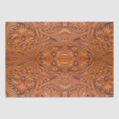 Landelijke Cowboy Western Country Gestempeld Leerp Tissuepapier (Voorkant)