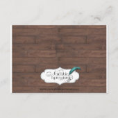 Landelijke cowboyhoeden bruiloftsreceptie informatiekaartje (Achterkant)