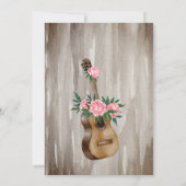 Landelijke cowboylaarzen en pioenrozen waterverf  kaart (Achterkant)