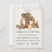 Landelijke Cowboys en Cocktailparty Kaart (Voorkant)