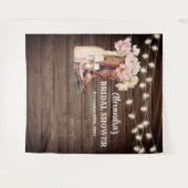 Landelijke Cowgirl Laarzen Borrelende BRUIDSSUITE  Wandkleed (Voorkant (horizontaal))