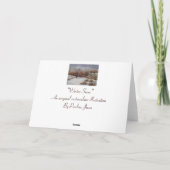 landelijke de scène originele Kerstmis van de Feestdagen Kaart (Achterkant)