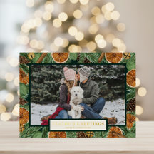 Landelijke dennenkrans oranje goudkleurige folie g