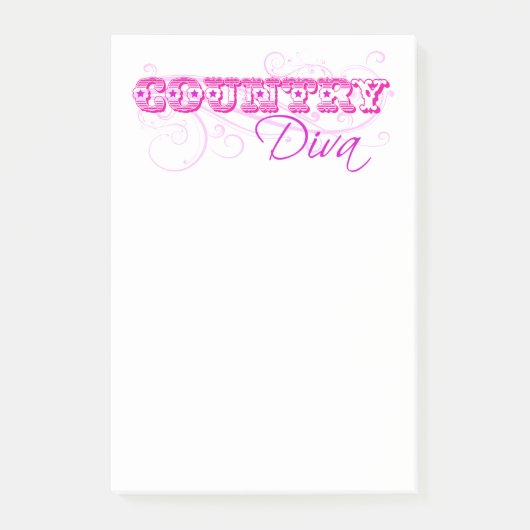 Landelijke diva post-it® notes (Voorkant)