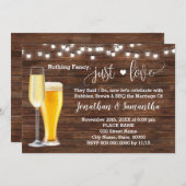 Landelijke eenvoudige 'gewoon liefde' uitnodiging  (Voorkant / Achterkant)