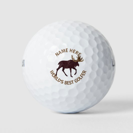 Landelijke elalleer-look Werelds Beste Golfer Golfballen (Voorkant)