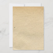 Landelijke Elegante Bloemige Trouw Uitnodiging (Achterkant)