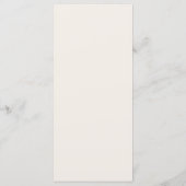 Landelijke Elegante Script Bruiloft Ontvangst Dine Menu (Achterkant)