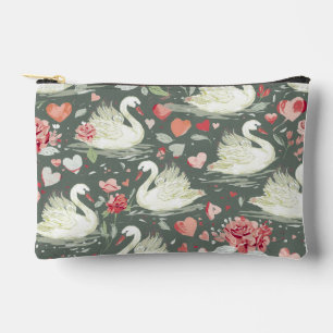 Landelijke Elegante Zwanen & Hartjes Elementen Pat Etui
