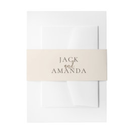 Landelijke Elegantie Bloemige Trouwringen Uitnodigingen Wikkel