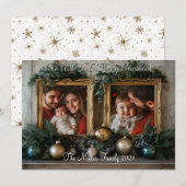 Landelijke Elegantie Persoonlijke Kerstmis Feestdagenkaart (Voorkant / Achterkant)